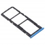 Plateau de carte SIM + plateau de carte SIM + plateau de carte micro SD pour Oppo Realme 5 (bleu)