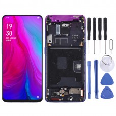Original LCD Screen and Digitizer Full Assembly with Frame for OPPO Reno (Purple)