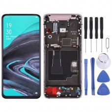 Original LCD Screen and Digitizer Full Assembly with Frame for OPPO Reno2 (Pink) 