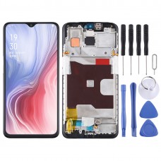 Original LCD Screen and Digitizer Full Assembly with Frame for OPPO Reno Z (Black)