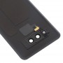 电池后盖与相机镜头及指纹传感器为LG G8 THINQ / LMG820QM7 LM-G820UMB LMG820UM1（美国版）（黑色）
