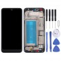 LCD Screen and Digitizer Full Assembly with Frame for LG Q60, Double SIM(Black)