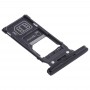 SIM-карты лоток + SIM-карты лоток + Micro SD-карты лоток для Sony Xperia xz2 (черный)