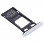 SIM-Karten-Behälter + SIM-Karten-Behälter + Micro-SD-Karten-Behälter für Sony Xperia XZ2 Compact (Silber)
