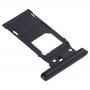 SIM Card Tray + Micro SD Card Tray for Sony Xperia XZ3(Black)