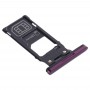SIM-карты лоток + Micro SD-карты лоток для Sony Xperia XZ3 (фиолетовый)