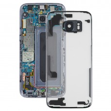 Transparent-Akku Rückseite mit Kamera-Objektiv-Abdeckung für Samsung Galaxy S7 Rand- / G9350 / G935F / G935A / G935V (Transparent)