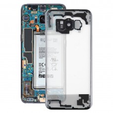 Transparente batería cubierta trasera con la tapa de la lente de la cámara para Samsung Galaxy S9 G960F G960F / DS G960U G960W G9600 (transparente)