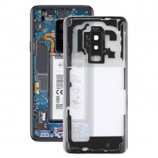 Transparentní baterie Zadní kryt s kamerou krycím sklem pro Samsung Galaxy S9 + / G965F G965F / DS G965U G965W G9650 (transparentní)