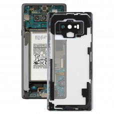 Transparente batería cubierta trasera con la tapa de la lente de la cámara para Samsung Galaxy Note9 / N960D N960F (transparente)