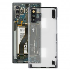 Прозрачен Battery Back Cover с камера капачка на обектива за Samsung Galaxy Note 10+ N975 N9750 (прозрачен)