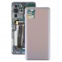 Аккумулятор Задняя крышка для Samsung Galaxy A91 (серебро)
