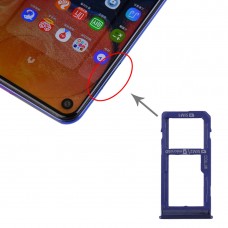 Slot per scheda SIM + Slot per scheda SIM / Micro SD vassoio di carta per Samsung Galaxy A60 (blu)
