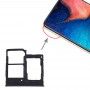 SIM-карты лоток + SIM-карты лоток + Micro SD-карты лоток для Samsung Galaxy A20e (черный)