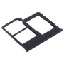 SIM-карты лоток + SIM-карты лоток + Micro SD-карты лоток для Samsung Galaxy A20e (черный)