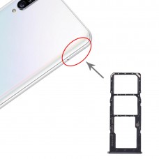 La bandeja de tarjeta SIM bandeja de tarjeta SIM + + Micro bandeja de tarjeta SD para el Galaxy A30S Samsung (Negro)