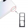 SIM-карты лоток + SIM-карты лоток + Micro SD-карты лоток для Samsung Galaxy A30s (черный)