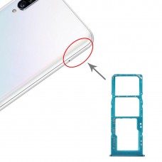SIM-kort fack + SIM-kort fack + Micro SD-kort fack för Samsung Galaxy A30s (Grön)