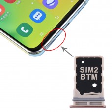 SIM картата тава + SIM Card тава за Samsung Galaxy A80 (злато)