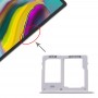 SIM-kort fack + Micro SD-kort fack för Samsung Galaxy Tab s5e SM-T725 (Silver)