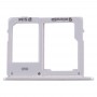 SIM-kort fack + Micro SD-kort fack för Samsung Galaxy Tab s5e SM-T725 (Silver)