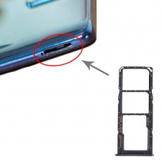 SIM karta Tray + SIM karta zásobník + Micro SD Card Tray pro Samsung Galaxy A71 (Black)