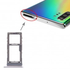 SIM-korttipaikka / Micro SD-kortin lokero Samsung Galaxy Note10 + (harmaa)