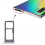 Bandeja de tarjeta SIM / bandeja de tarjeta Micro SD para Samsung Galaxy Nota 10 + (Gris)