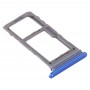 Bandeja de tarjeta SIM / bandeja de tarjeta Micro SD para Samsung Galaxy Nota 10 + (azul)