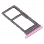 SIM картата тава + Micro SD Card тава за Samsung Galaxy S20 + / Galaxy S20 Ultra (Pink)