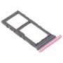 SIM-карты лоток + Micro SD-карты лоток для Samsung Galaxy S20 + / Galaxy S20 Ultra (розовый)