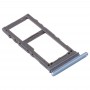 SIM Card Tray + Micro SD Card Tray for Samsung Galaxy S20+ / Galaxy S20 Ultra(Blue)