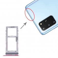 SIM картата тава + SIM Card Tray / Micro SD карта тава за Samsung Galaxy S20 + / Galaxy S20 Ultra (Pink)
