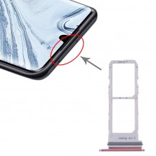 SIM ბარათის Tray + SIM ბარათის Tray for Samsung Galaxy Note10 (ვარდისფერი)