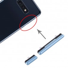 Bekapcsológomb és hangerőszabályzó gomb Samsung Galaxy S10e (kék) 