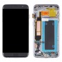 OLED Матеріал ЖК-екран і дігітайзер Повне зібрання з рамкою для Samsung Galaxy S7 Краю / SM-G935F (чорний)