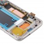 OLED материал LCD екран и цифровизатор Пълна монтаж с рамка за Samsung Galaxy S7 Edge / SM-G935F (злато)