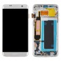 OLED Материал ЖК-экран и дигитайзер Полное собрание с рамкой для Samsung Galaxy S7 Эдж / SM-G935F (серебро)