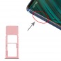 SIM-карты лоток + Micro SD-карты лоток для Samsung Galaxy A51 (розовый)