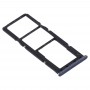 SIM vassoio di carta + vassoio di carta di SIM + Micro SD vassoio per Samsung Galaxy A51 / A515 (Nero)