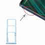 SIM-kort fack + SIM-kort fack + Micro SD-kort fack för Samsung Galaxy A51 / A515 (Blå)