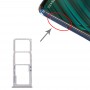SIM-kort fack + SIM-kort fack + Micro SD-kort fack för Samsung Galaxy A51 / A515 (Silver)