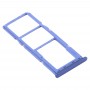 SIM karta Tray + SIM karta zásobník + Micro SD Card Tray pro Samsung Galaxy A21s (modrá)
