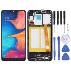 TFT Material LCD Screen and Digitizer Full Assembly With Frame for Samsung Galaxy A20e (Black)