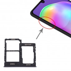 SIM vassoio di carta + vassoio di carta di SIM + Micro SD vassoio per Samsung Galaxy A315 / A31 (nero)