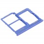 SIM vassoio di carta + vassoio di carta di SIM + Micro SD vassoio per Samsung Galaxy A315 / A31 (blu)