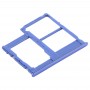 SIM-Karten-Behälter + SIM-Karten-Behälter + Micro-SD-Karten-Behälter für Samsung Galaxy A315 / A31 (blau)