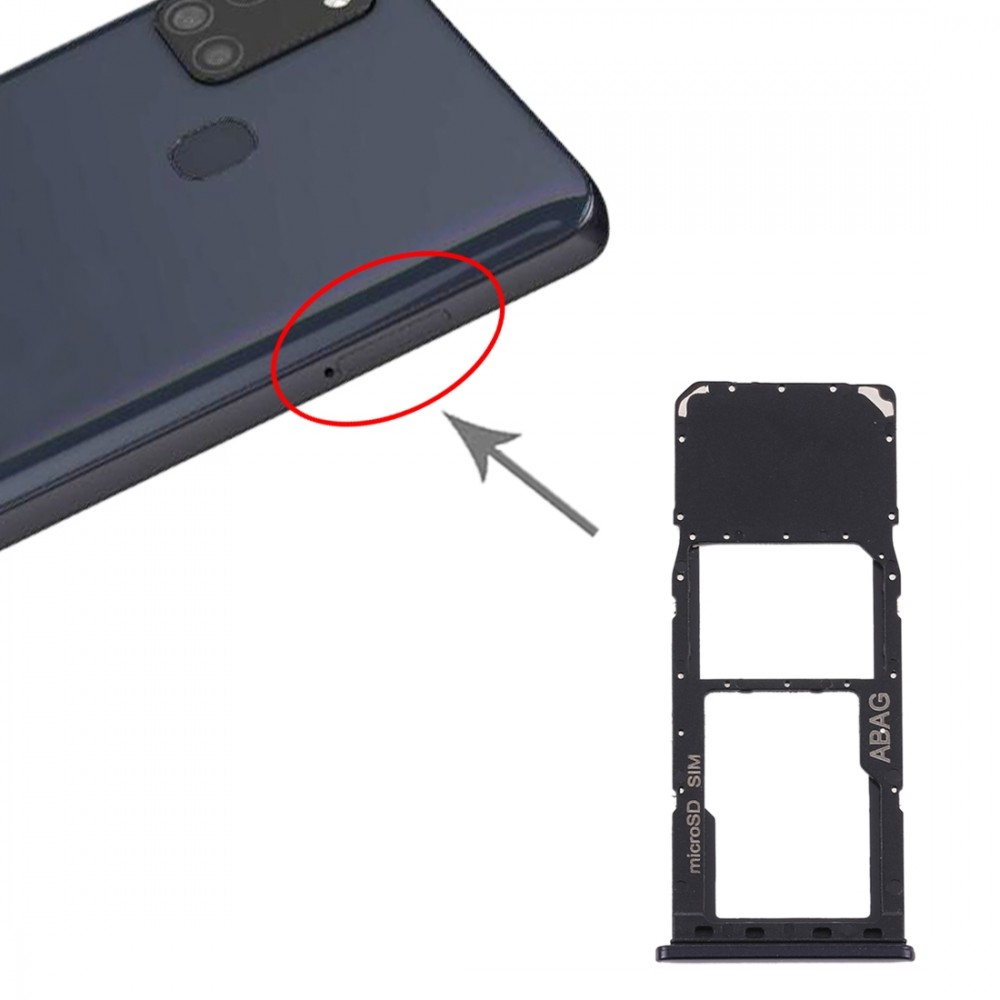 Carte SIM Plateau + Micro SD pour carte Tray Samsung Galaxy A21s