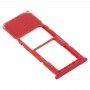 SIM ბარათის Tray + Micro SD Card Tray for Samsung Galaxy A21s (წითელი)