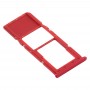 SIM-карти лоток + Micro SD-карти лоток для Samsung Galaxy A21s (червоний)